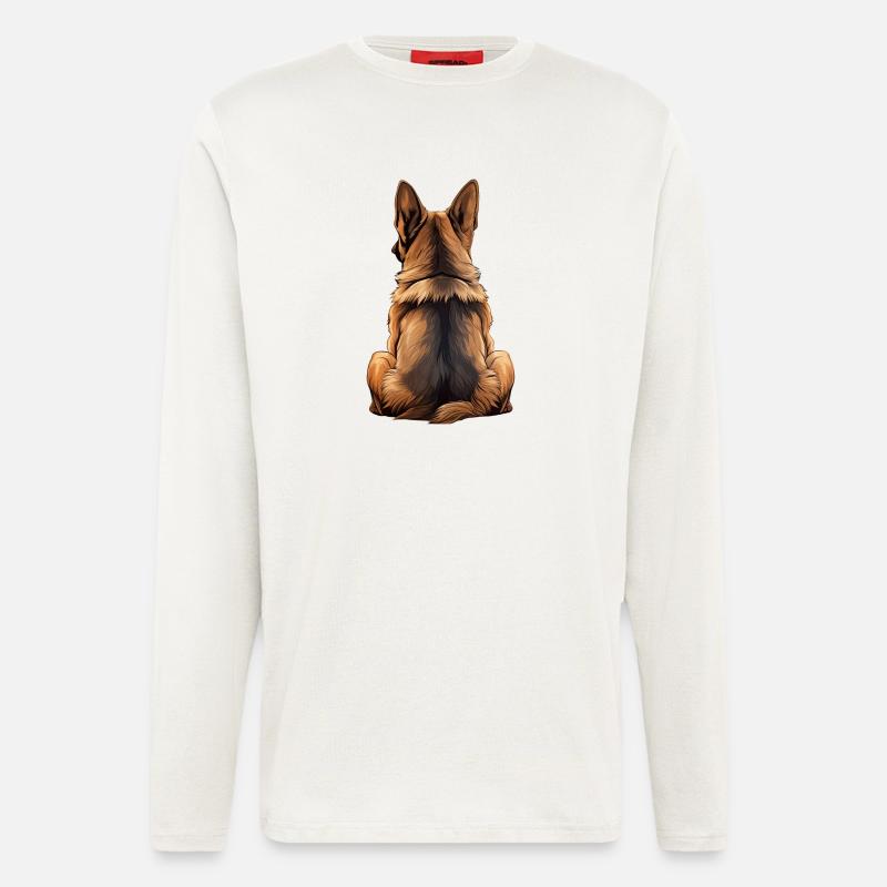 Deutscher Schäferhund - Langarmshirt - made by SPREAD - OFF WHITE