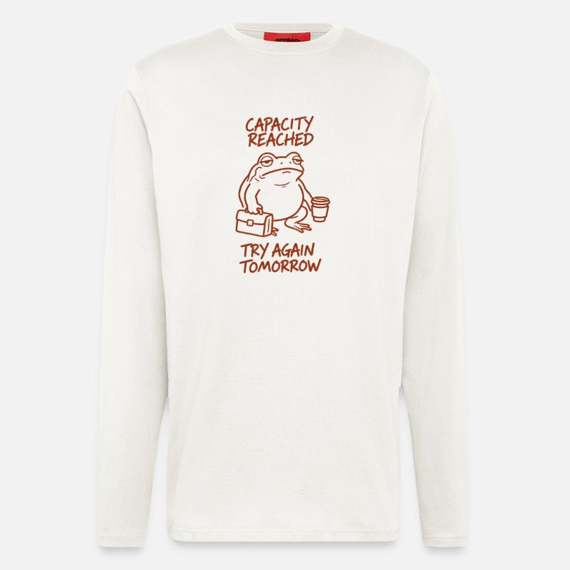 Capacity reached | Tomorrow again - Longsleeve - made by SPREAD  - OFF WHITE