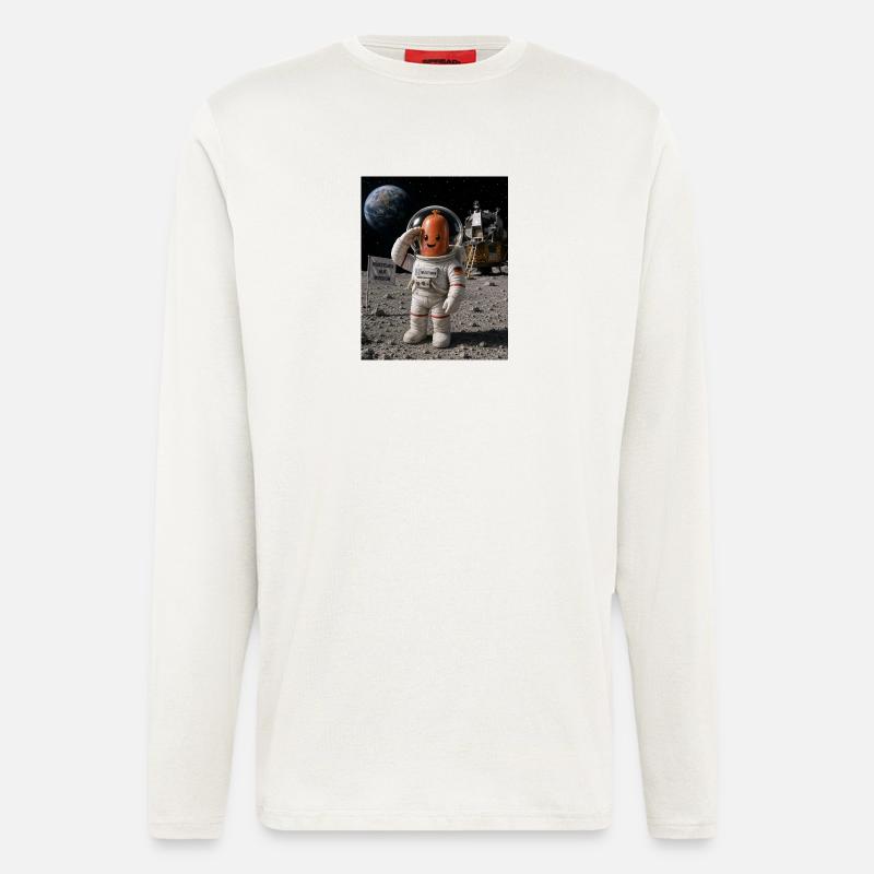 Astronaut Würstchen 2 - Langarmshirt - made by SPREAD  - OFF WHITE