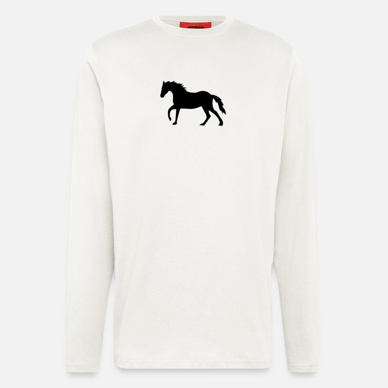 horse - Longsleeve - made by SPREAD  - OFF WHITE