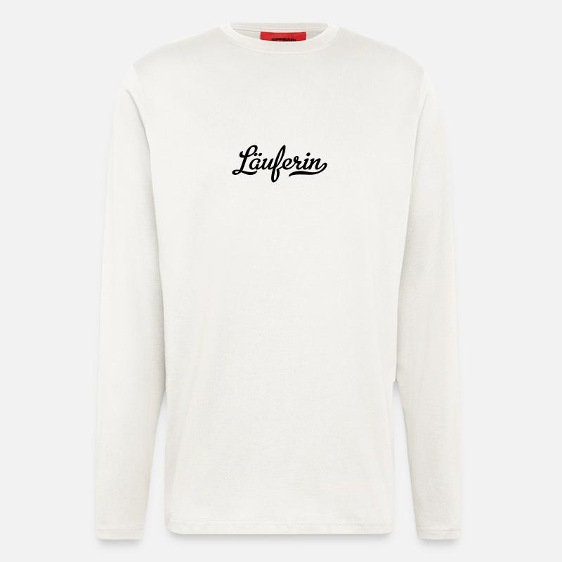 Läuferin - Langarmshirt - made by SPREAD  - OFF WHITE