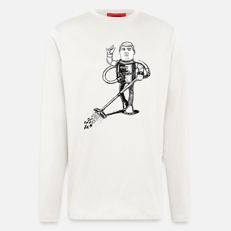 Staubsauger - Langarmshirt - made by SPREAD  - OFF WHITE