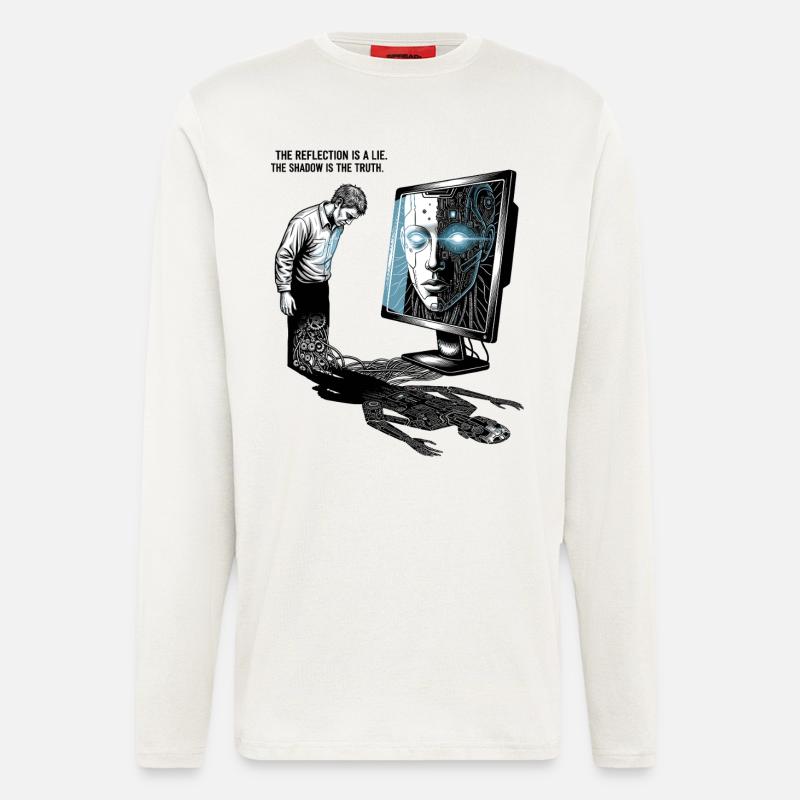 The Reflection is a Lie - Langarmshirt - made by SPREAD  - OFF WHITE