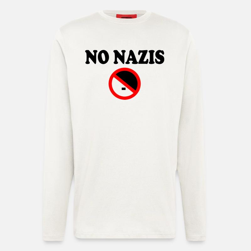 No nazis - Langarmshirt - made by SPREAD  - OFF WHITE