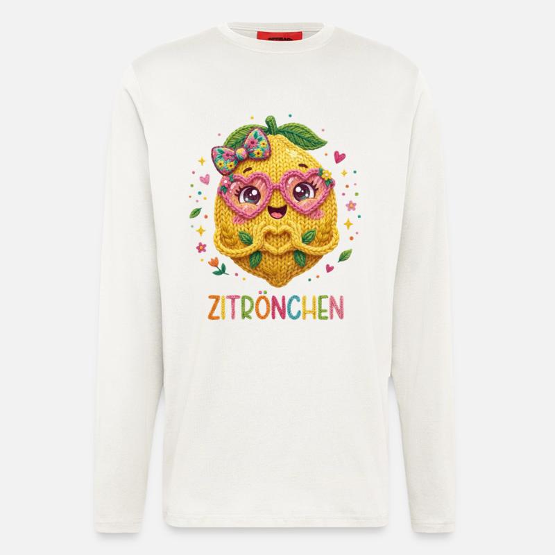 Zitrone Zitrönchen - Langarmshirt - made by SPREAD  - OFF WHITE