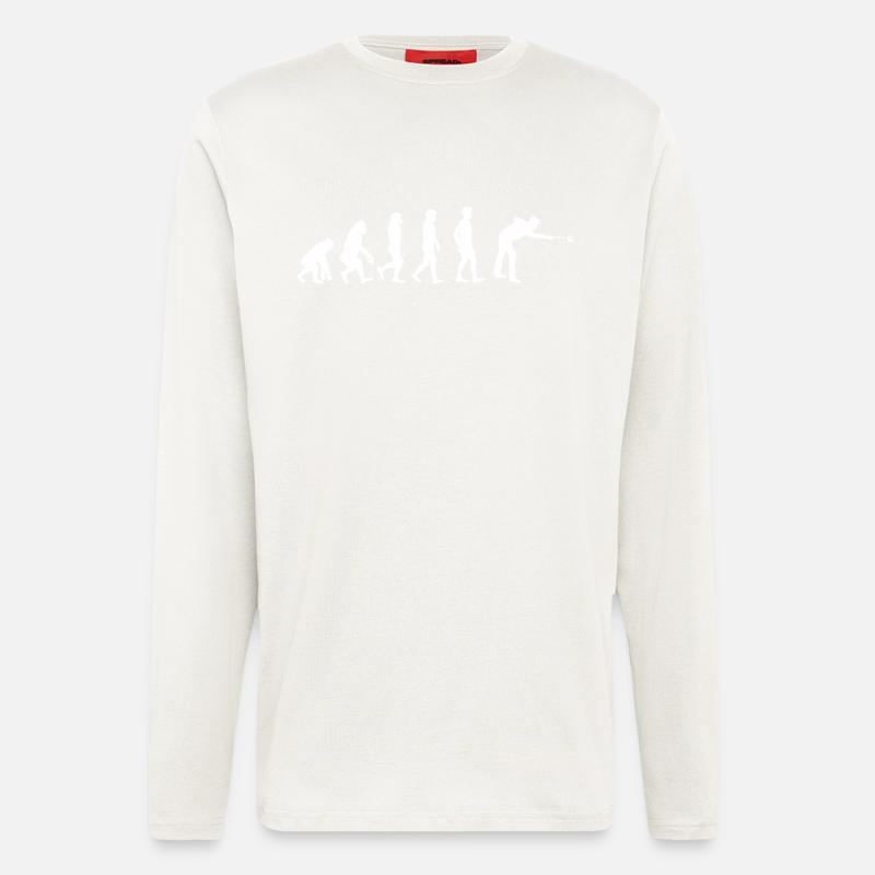 Evolution Billard - Longsleeve - made by SPREAD  - OFF WHITE