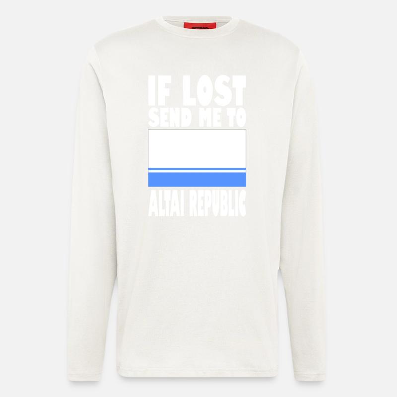 Altai Republic Flag Saying - Longsleeve - made by SPREAD - OFF WHITE