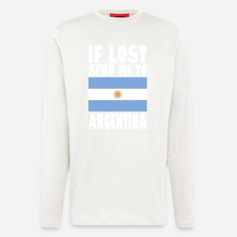 Argentina Flag Saying - Longsleeve - made by SPREAD  - OFF WHITE