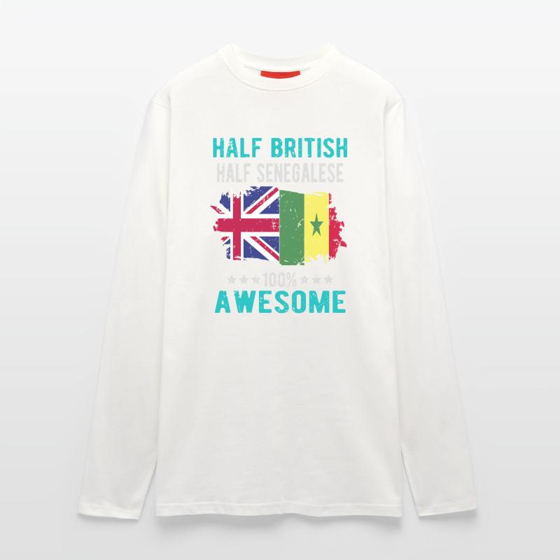 Half British Half Senegalese Longsleeve - made by SPREAD 