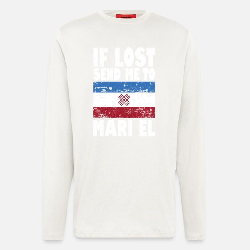 Mari El Flag Saying - Longsleeve - made by SPREAD  - OFF WHITE