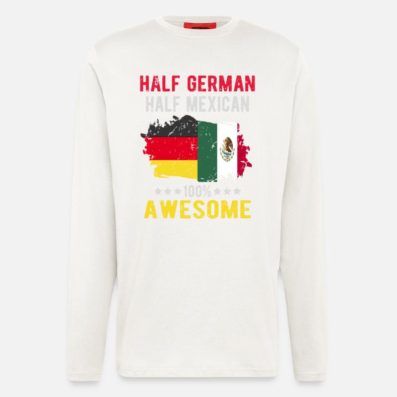 Half German half Mexican - Longsleeve - made by SPREAD - OFF WHITE