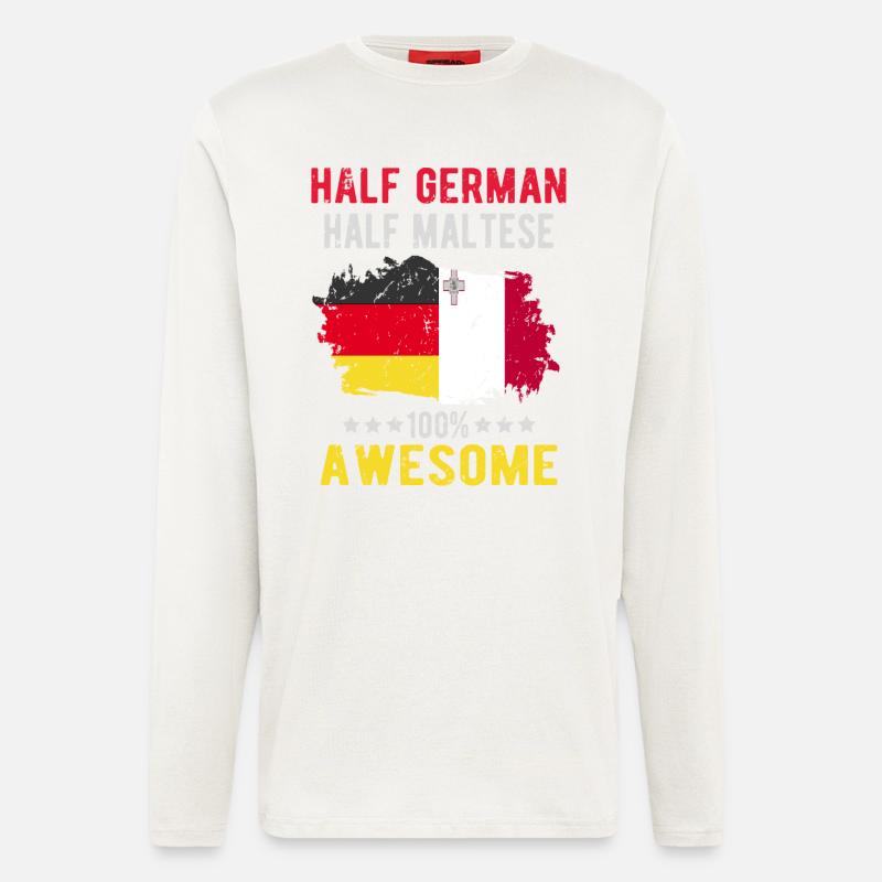 Half German half Mateser - Longsleeve - made by SPREAD - OFF WHITE