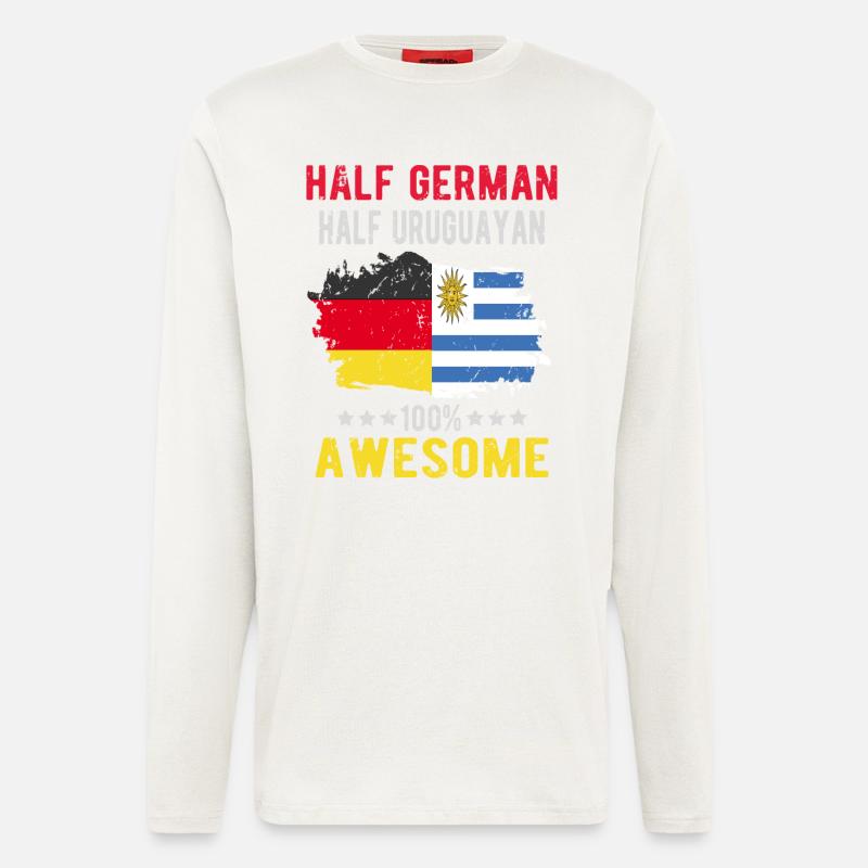 Half German half Uruguayan - Longsleeve - made by SPREAD - OFF WHITE