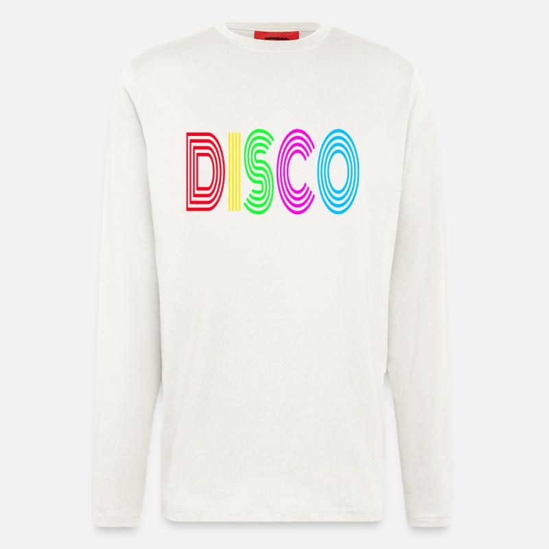 70s Disco - Langarmshirt - made by SPREAD  - OFF WHITE