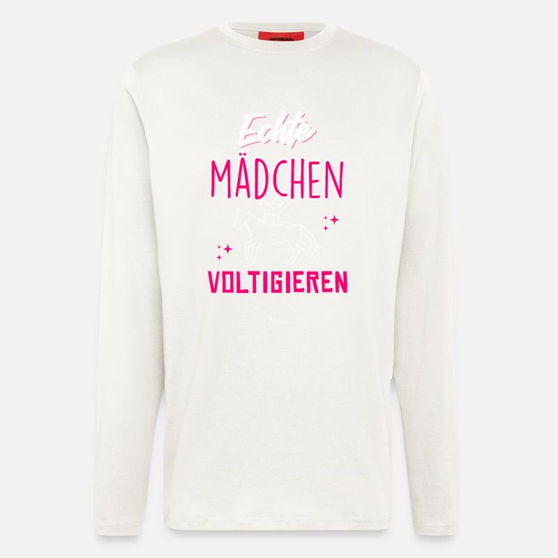 Echte Mädchen Voltigieren - Langarmshirt - made by SPREAD  - OFF WHITE
