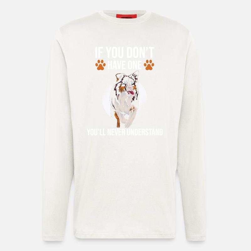 Australian Shepherd Gift Saying - Longsleeve - made by SPREAD - OFF WHITE