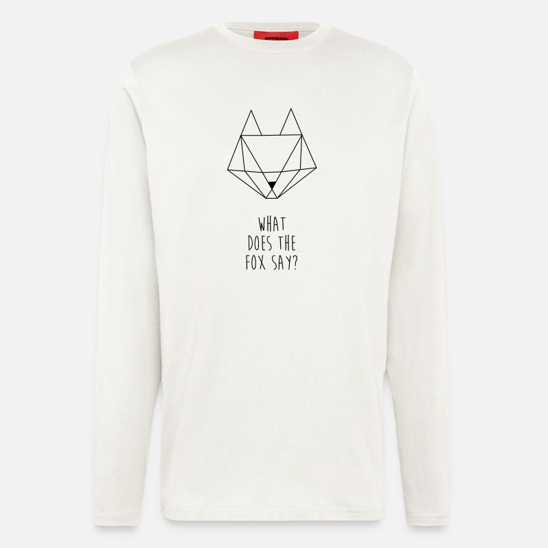 What does the fox say - Langarmshirt - made by SPREAD  - OFF WHITE