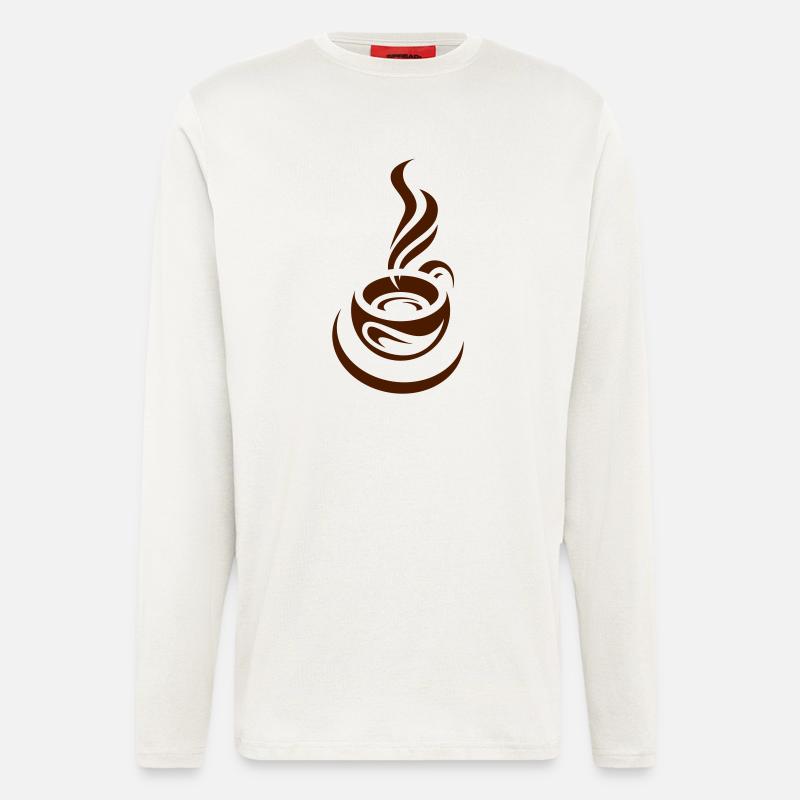 kaffeetasse - Langarmshirt - made by SPREAD  - OFF WHITE