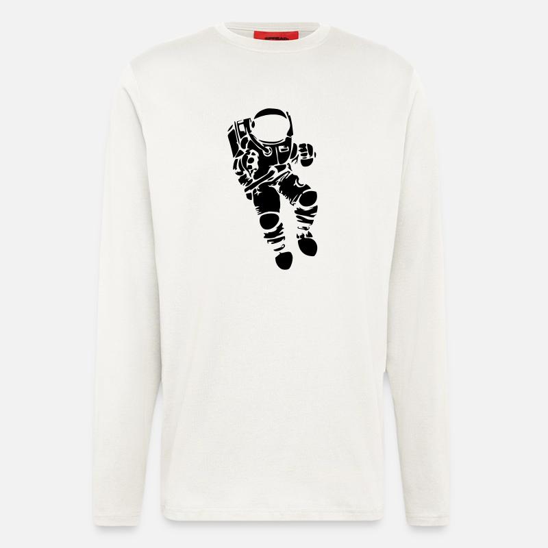 Astronaut Vektor - Langarmshirt - made by SPREAD  - OFF WHITE