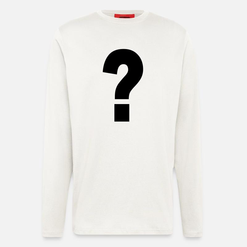 question mark - Longsleeve - made by SPREAD  - OFF WHITE