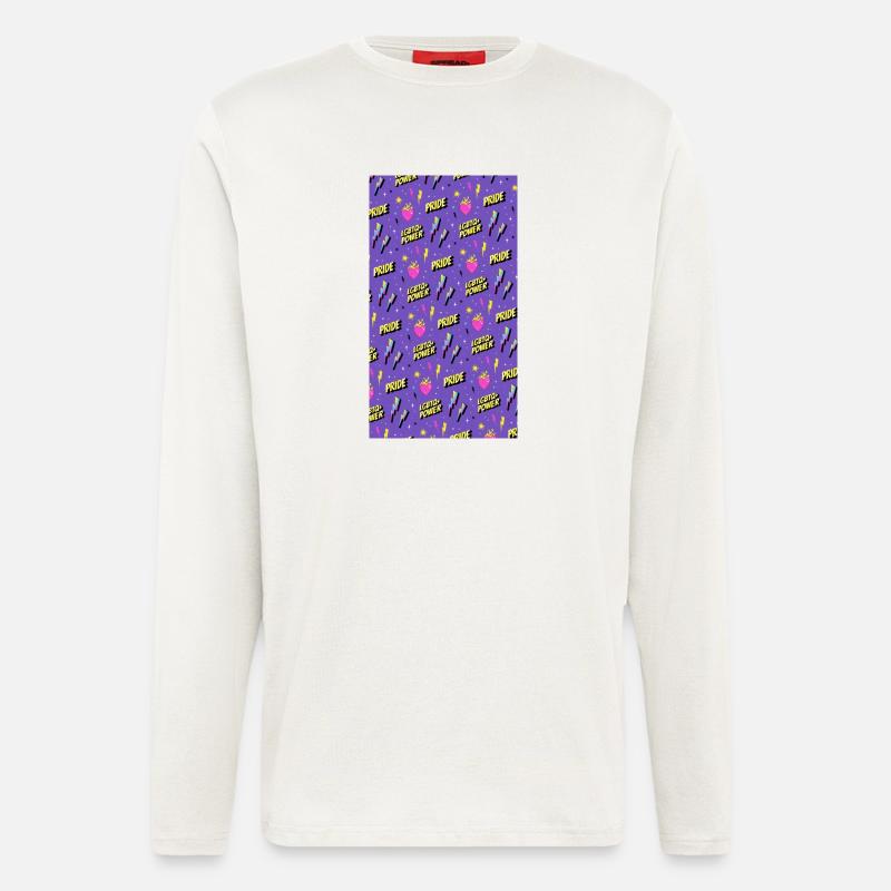 LGBTIQ Pride Month Pattern - Langarmshirt - made by SPREAD  - OFF WHITE