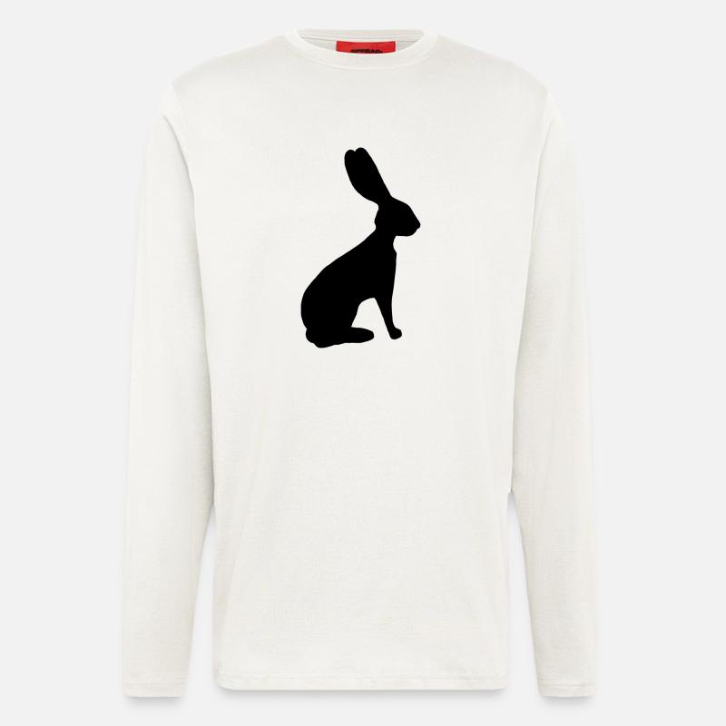 Customizable lievre pattern - Longsleeve - made by SPREAD - OFF WHITE