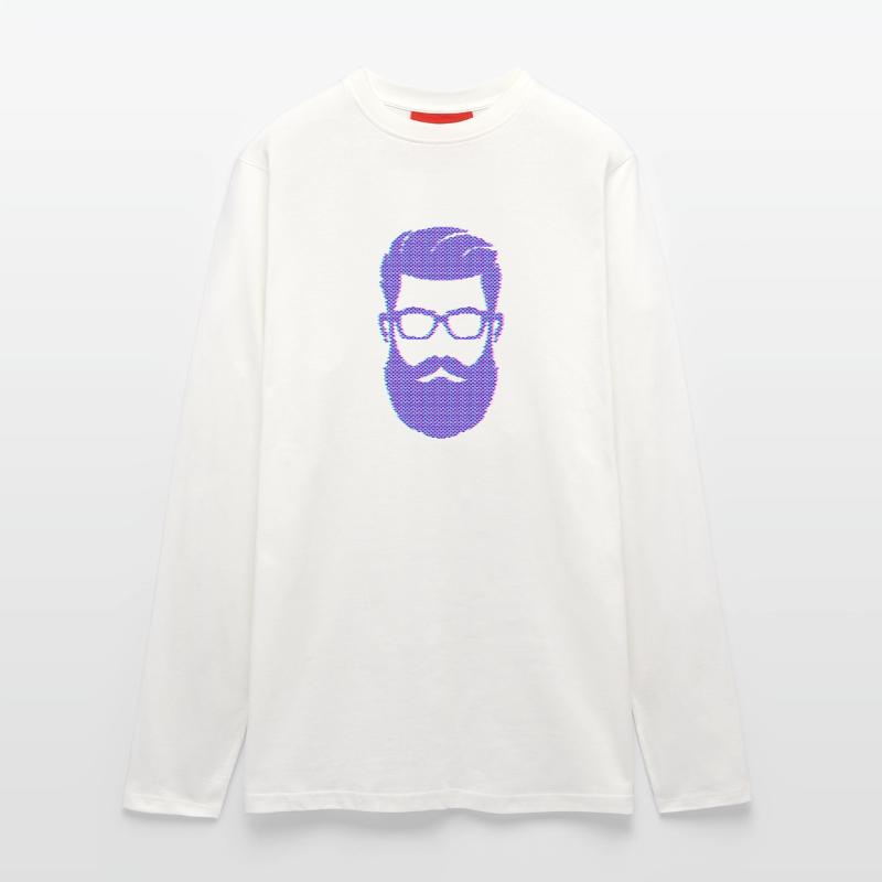 Bartträger Männlichkeit Schnurrbart Bart Langarmshirt - made by SPREAD 