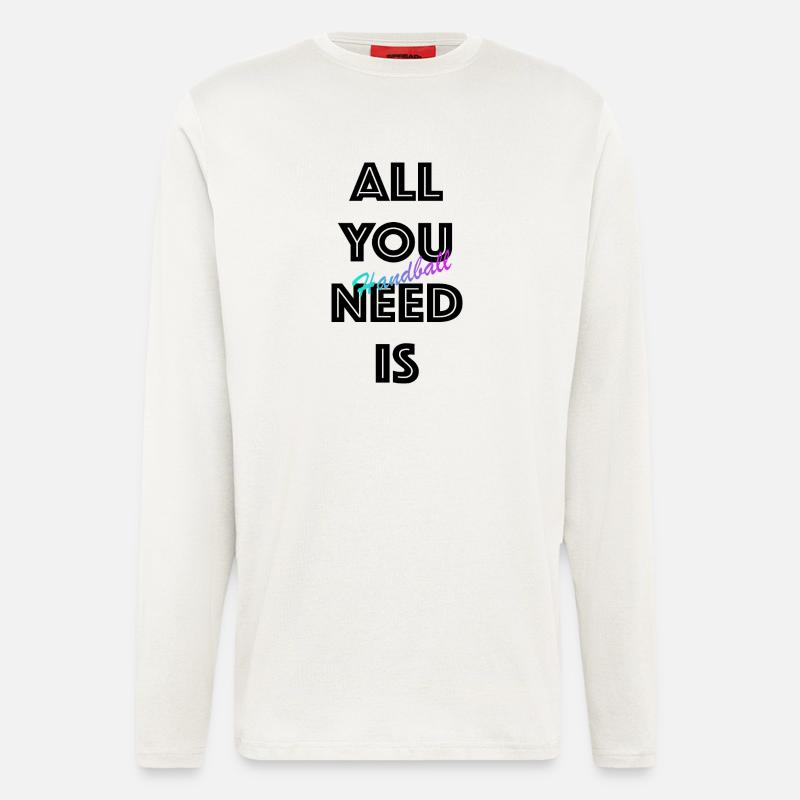 Handball Gradient Script - Langarmshirt - made by SPREAD  - OFF WHITE