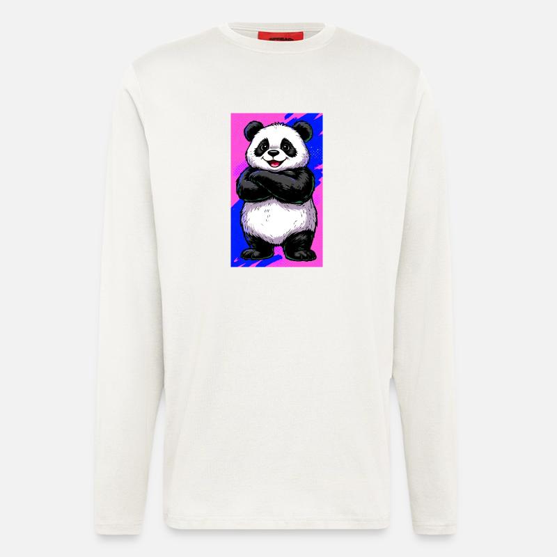 Panda - Langarmshirt - made by SPREAD  - OFF WHITE