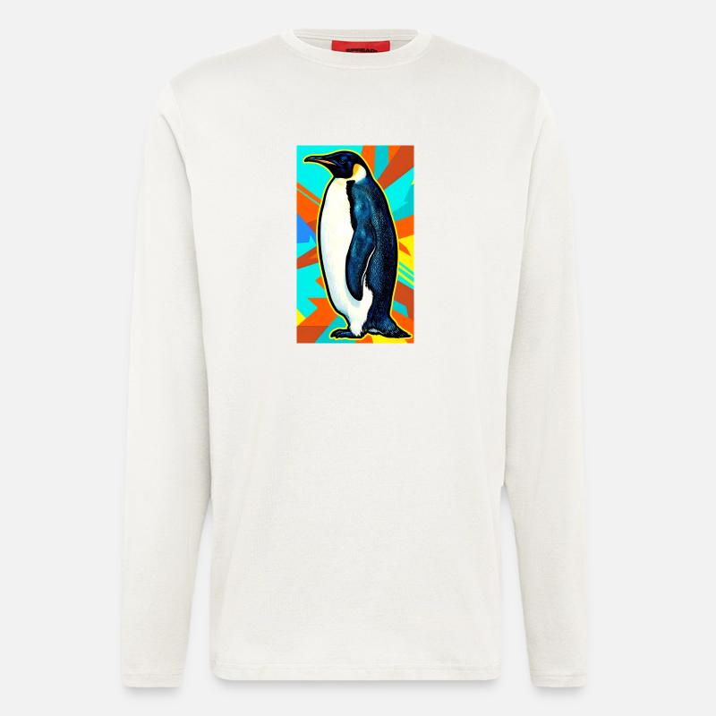 Pinguin - Langarmshirt - made by SPREAD  - OFF WHITE