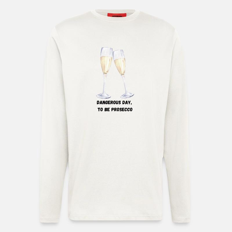 Prosecco Glasses - Longsleeve - made by SPREAD  - OFF WHITE
