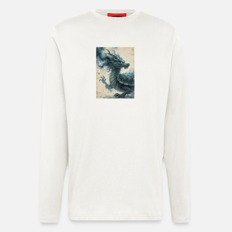 Kosmische Harmonie: Xuangui – Unendlichkeit - Langarmshirt - made by SPREAD  - OFF WHITE