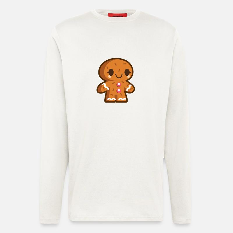 Pfefferkuchenmann - Langarmshirt - made by SPREAD  - OFF WHITE