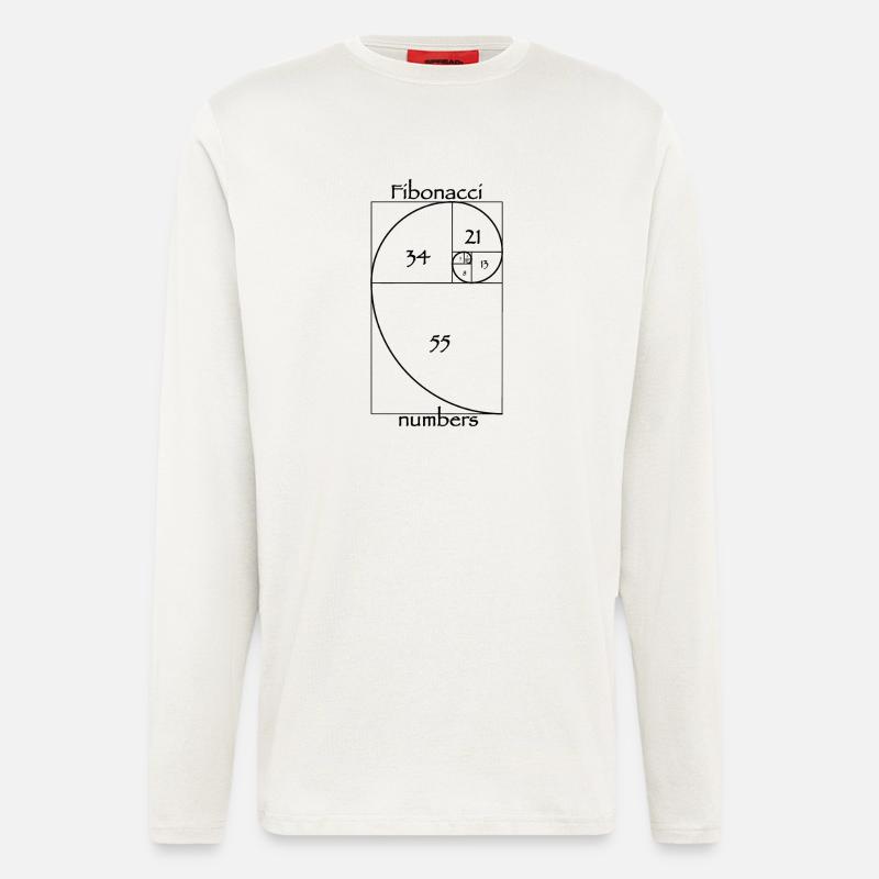 Fibonacci-Zahlen - Langarmshirt - made by SPREAD  - OFF WHITE