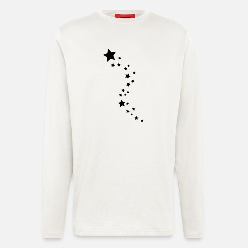 stars_d1 - Langarmshirt - made by SPREAD  - OFF WHITE