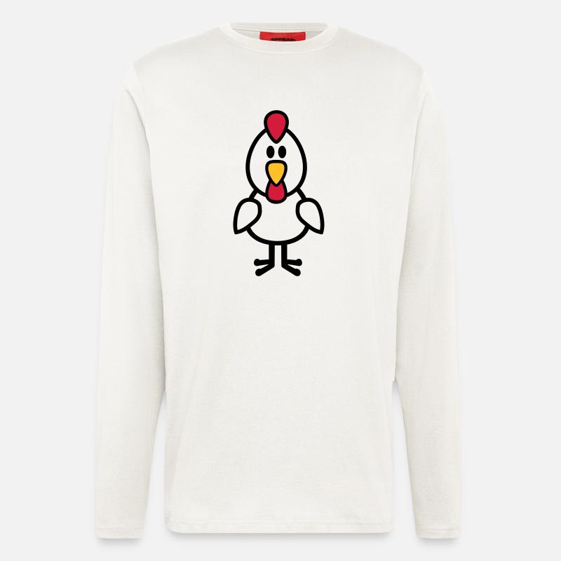 Huhn - Langarmshirt - made by SPREAD  - OFF WHITE