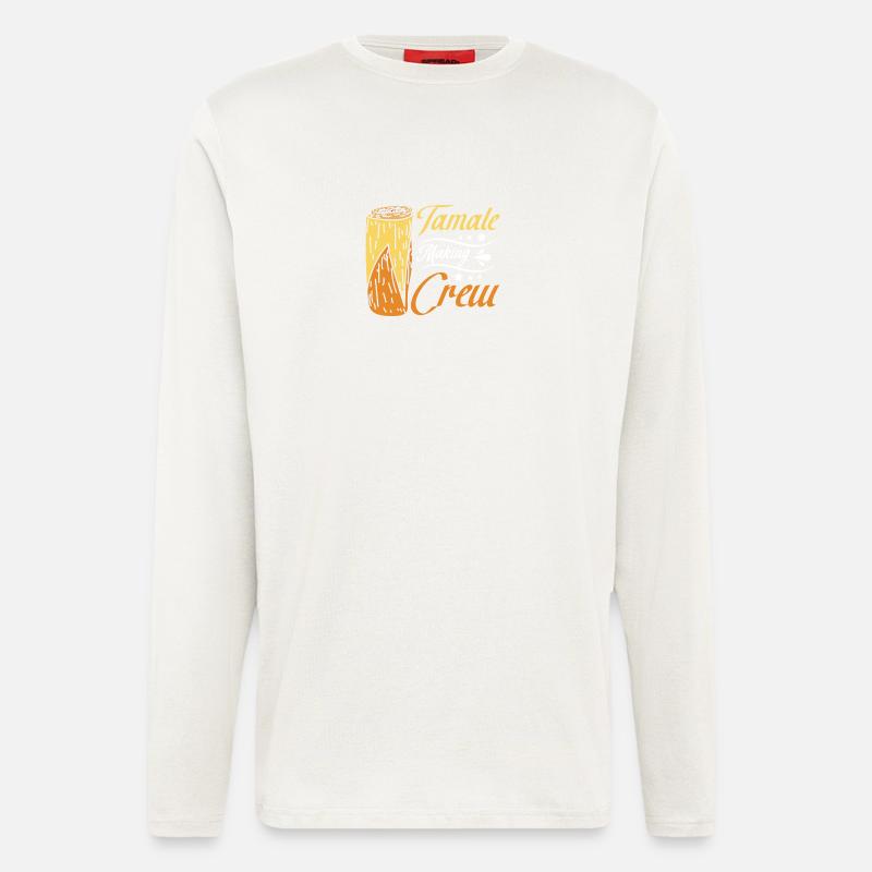 Tamales making crew - Langarmshirt - made by SPREAD  - OFF WHITE