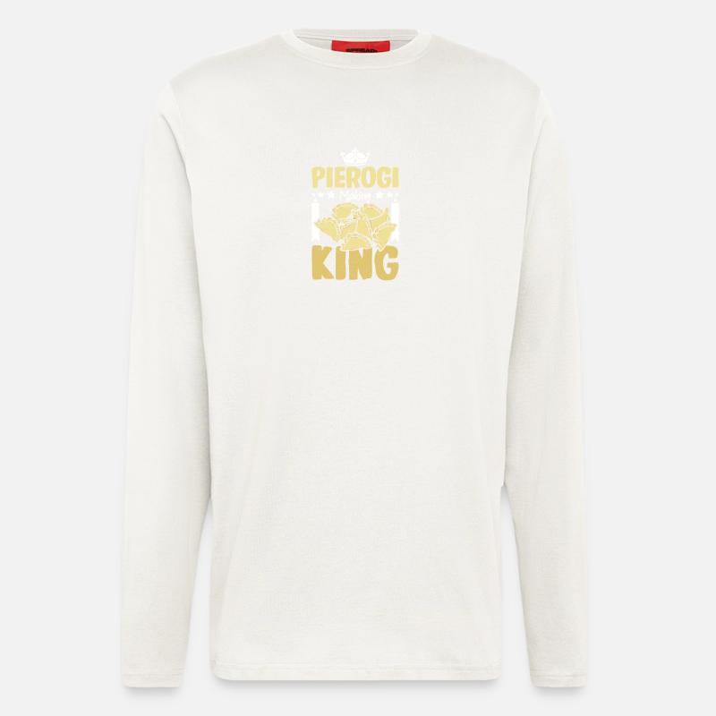 Pierogi making king - Longsleeve - made by SPREAD  - OFF WHITE