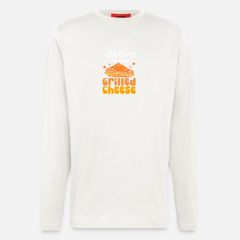Whatever I'm having grilled cheese - Langarmshirt - made by SPREAD - OFF WHITE