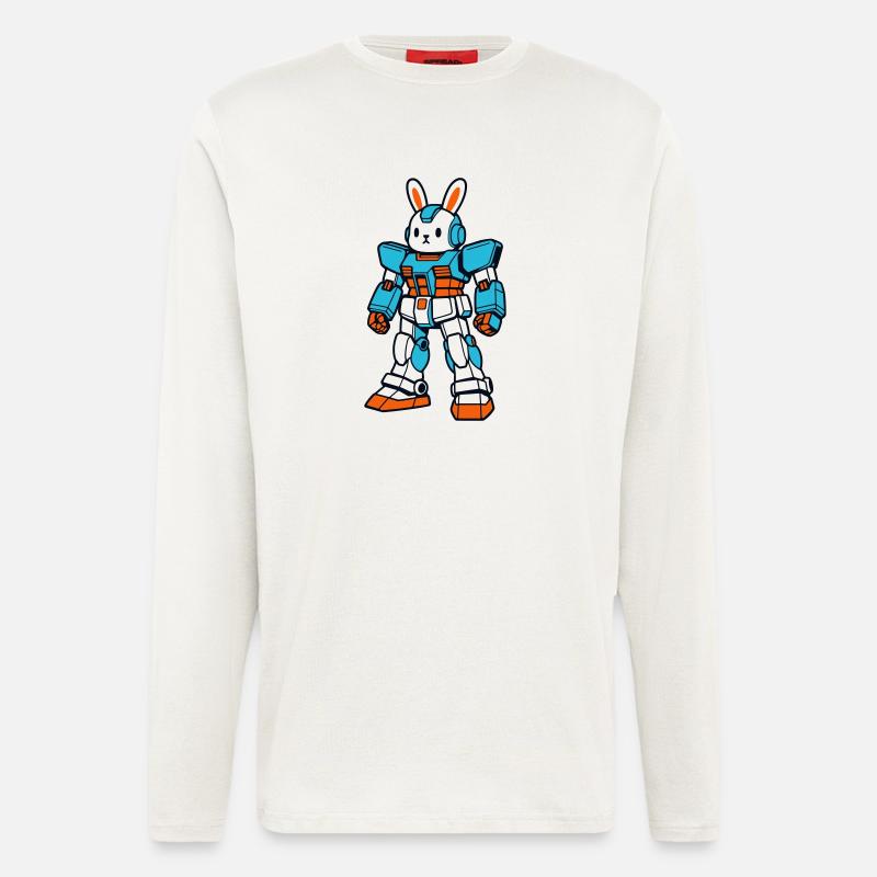 Rabbit Mecha - Langarmshirt - made by SPREAD  - OFF WHITE