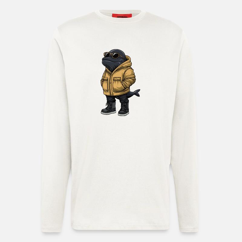 Wal Cool Winter - Langarmshirt - made by SPREAD  - OFF WHITE