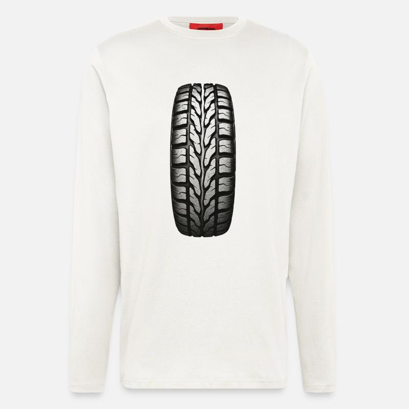 Tire Tread Pattern - Longsleeve - made by SPREAD - OFF WHITE