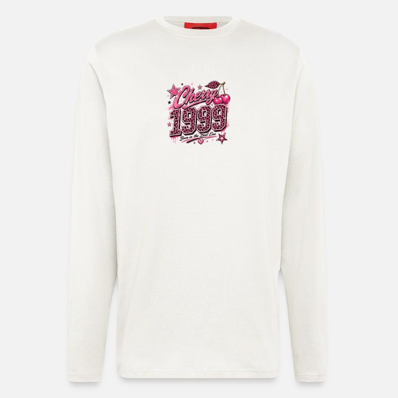 Cherry 1950's Leopard Pink - Longsleeve - made by SPREAD  - OFF WHITE