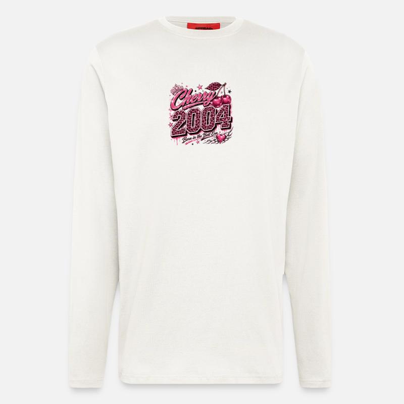 Cherry 2004 Leopard Style - Longsleeve - made by SPREAD  - OFF WHITE