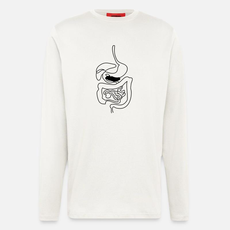 Verdauungssystem - Langarmshirt - made by SPREAD  - OFF WHITE
