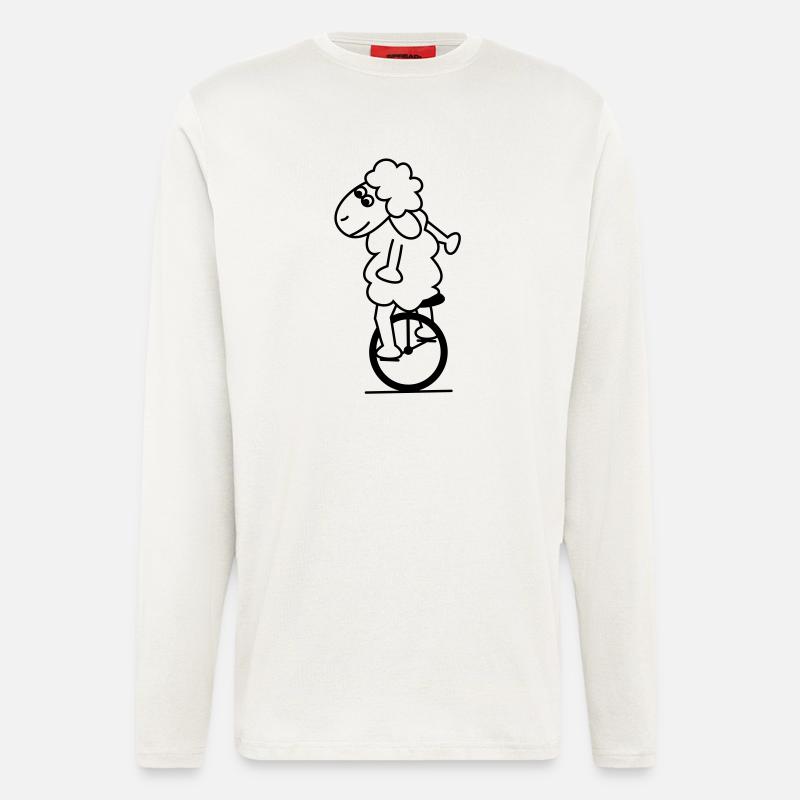 Einradschaf - Langarmshirt - made by SPREAD  - OFF WHITE