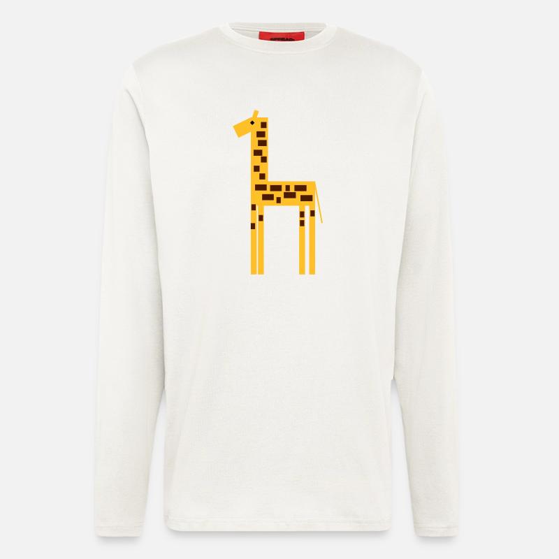 giraffe 2 - Langarmshirt - made by SPREAD  - OFF WHITE