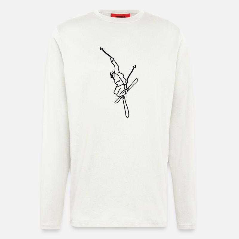 skiing - Langarmshirt - made by SPREAD  - OFF WHITE