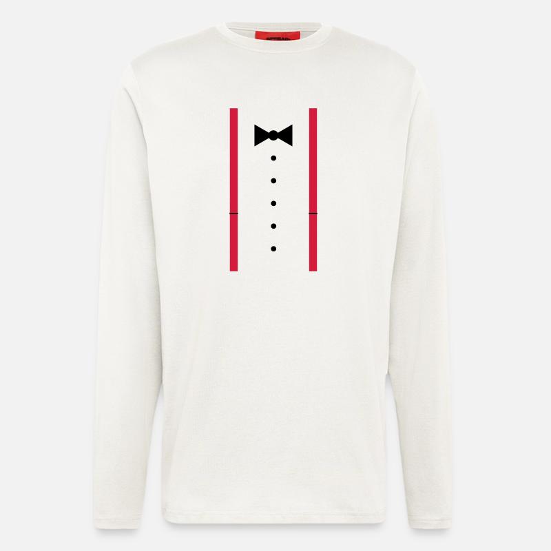 Hosenträger - Langarmshirt - made by SPREAD  - OFF WHITE