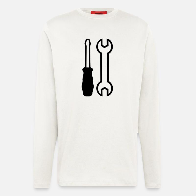 Werkzeug - Langarmshirt - made by SPREAD - OFF WHITE